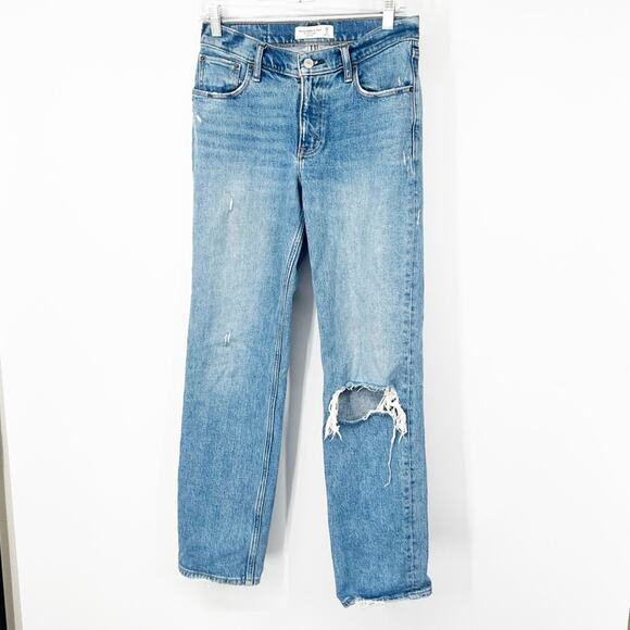 Abercrombie & Fitch The ‘90s Straight Jeans Low Rise - Picture 1 of 7